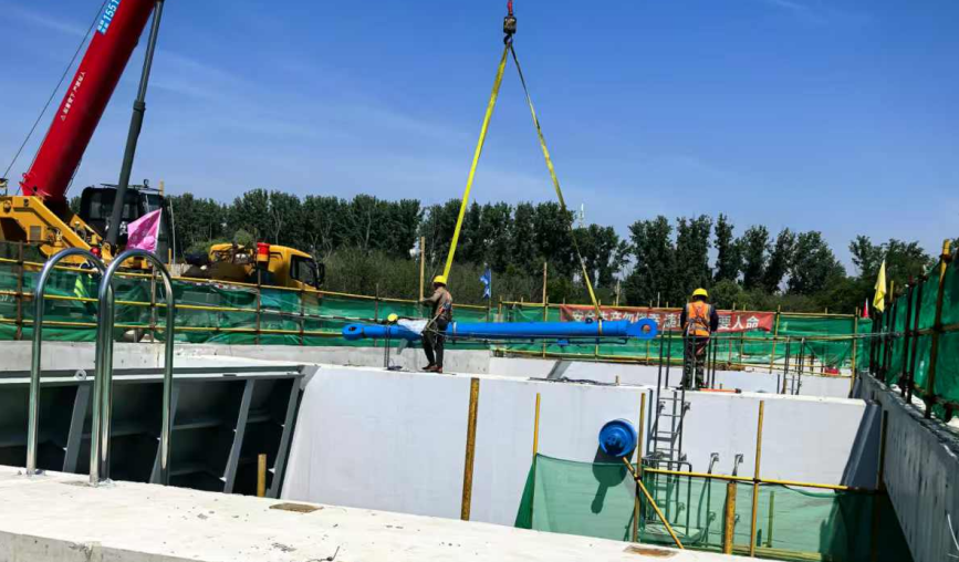 常州液压圆满完成温榆河辛堡闸设备供应调试，为首都防洪工程注入坚实力量